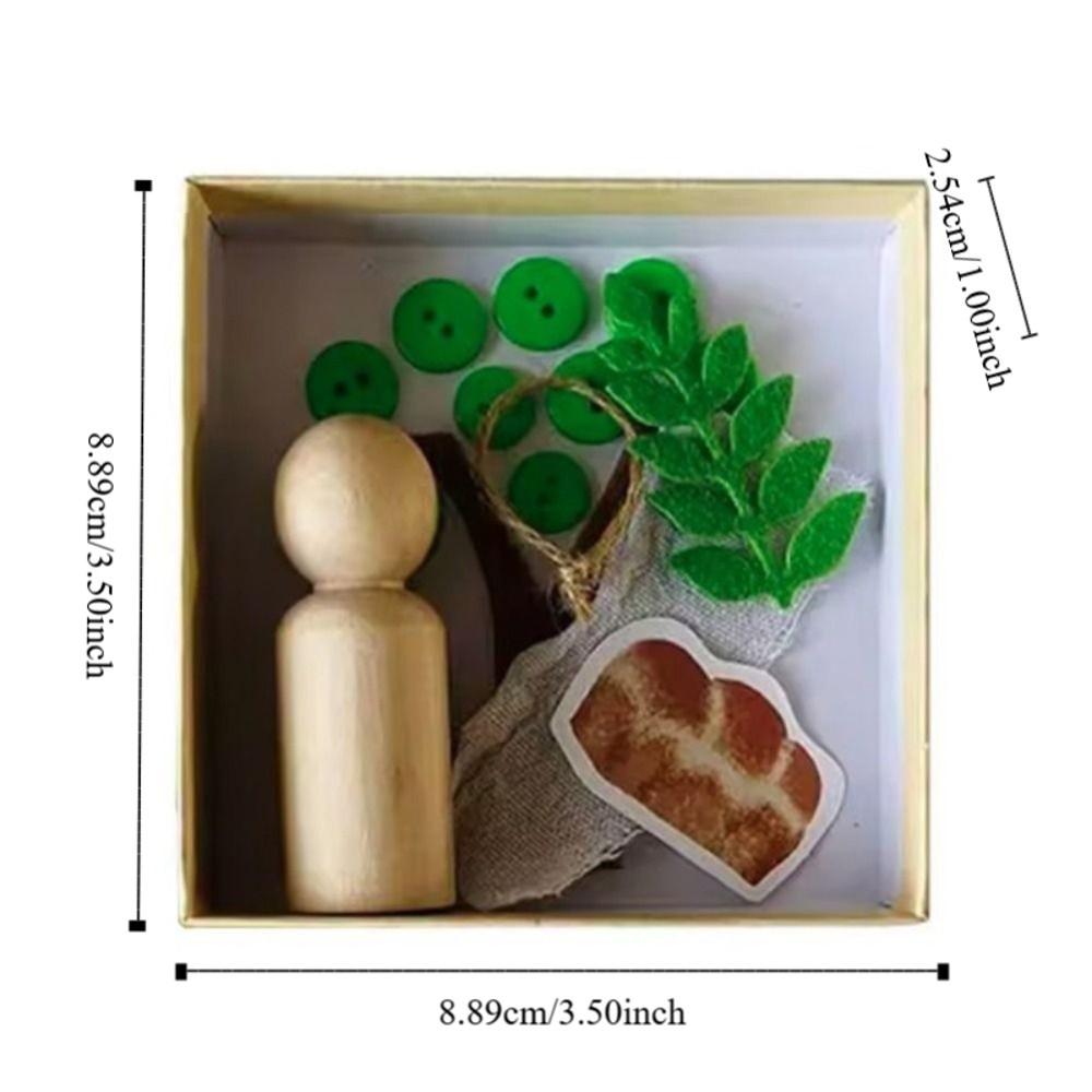 Multi-purpose DIY Easter Holy Week Box Mini with Storage Box Easter Resurrection Game Box Reusable Religious Ornament Kids