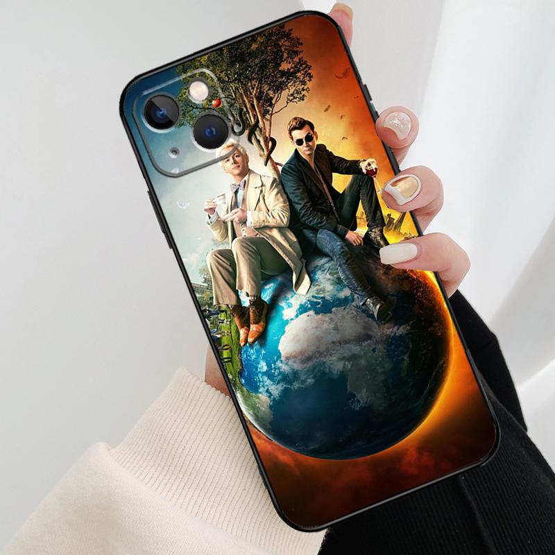 Good Omens Case For iPhone 12 11 13 14 15 16 Pro Max Mini Cover For iPhone XR X XS Max Plus Phone Case