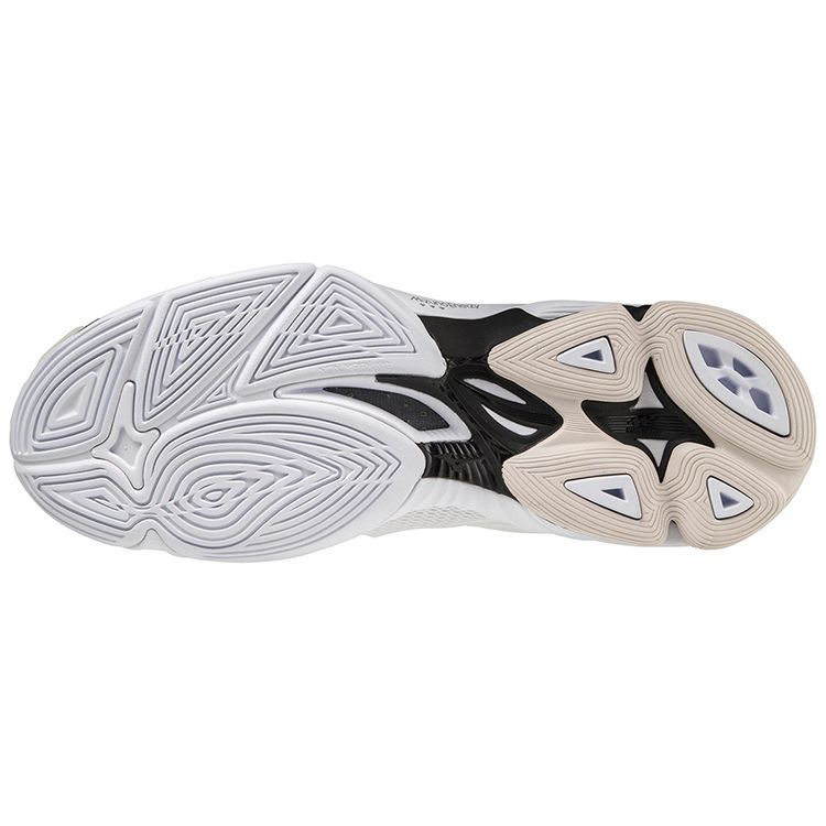 Mizuno Fabric Leather Non-Slip Wear-Resistant Mid-Top Training Shoes Unisex Training Shoes White V1GA225009