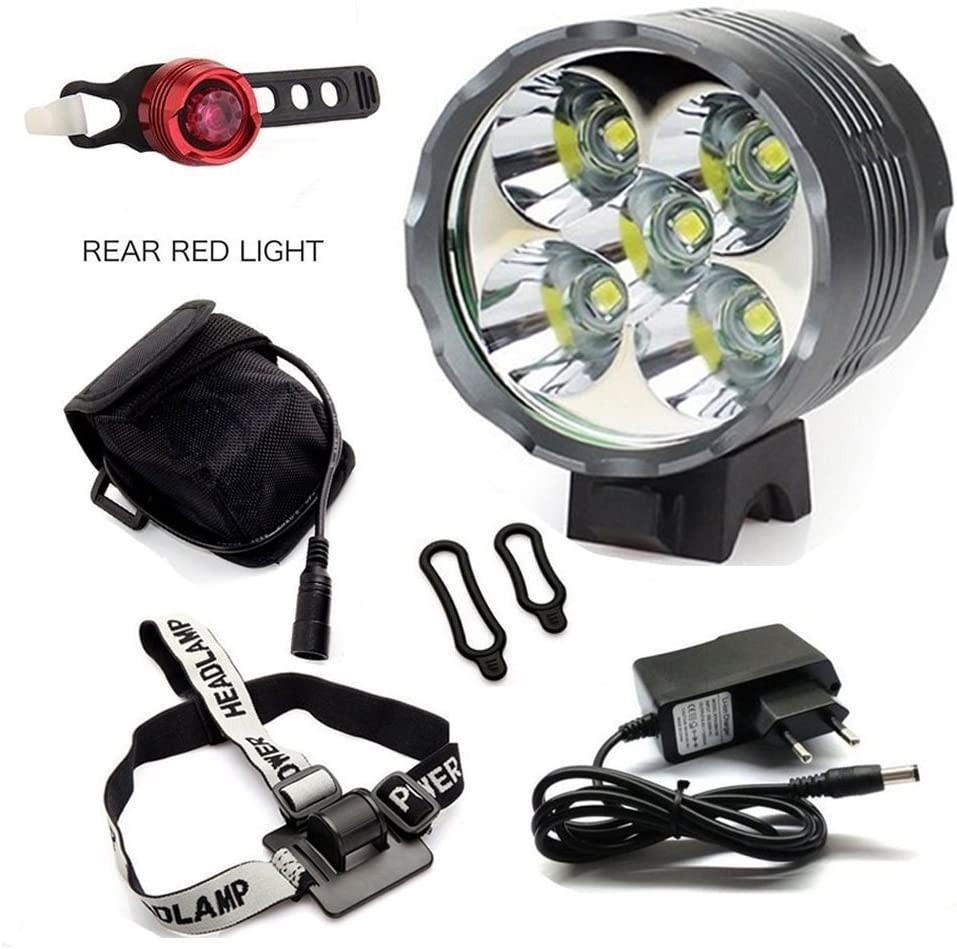 Mountain bike riding headlights 5 lights bicycle lights