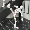 Movable Skeleton Toy Halloween Movable Skeleton Figurine Human Bone Desktop Figure Model For Home Classroom Teaching Display