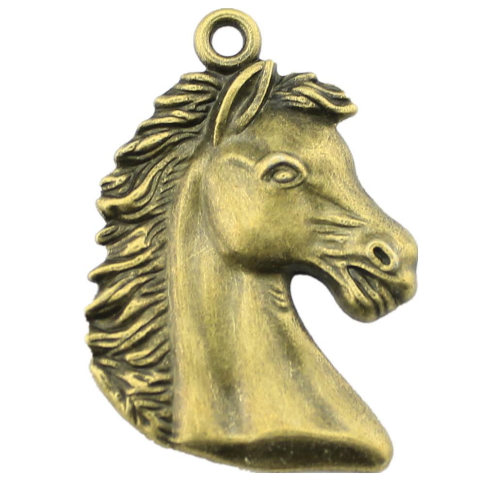 Antique Horse Pendants Metal Animal Charms For DIY Jewelry Handmade Craft Supplies