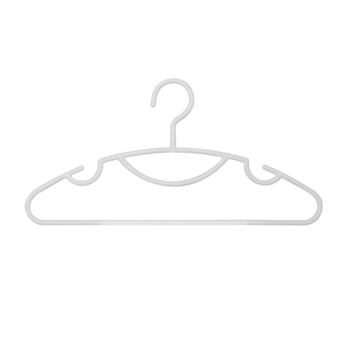 Shinko Hanger (Shinkohanger) Antibacterial Hanger Set, Slim, 10-Piece Set, White, Made in Japan, with Bactekiller Antibacterial Agent, for Public Use,