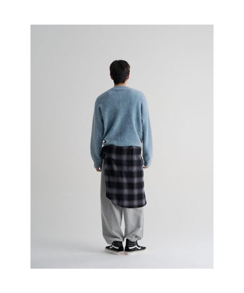 8SECONDS Hairy Knit Pullover Sky Blue