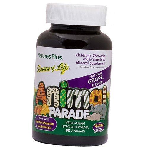 Витамины для детей, Animal Parade Children's Multi, Nature's Plus (36375037)