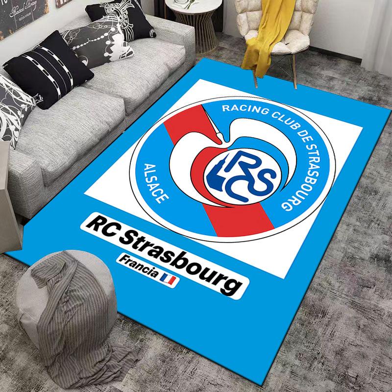 RC Strasbourg Logo Design suitable as a non-slip mat for the living room or bedroom sofa