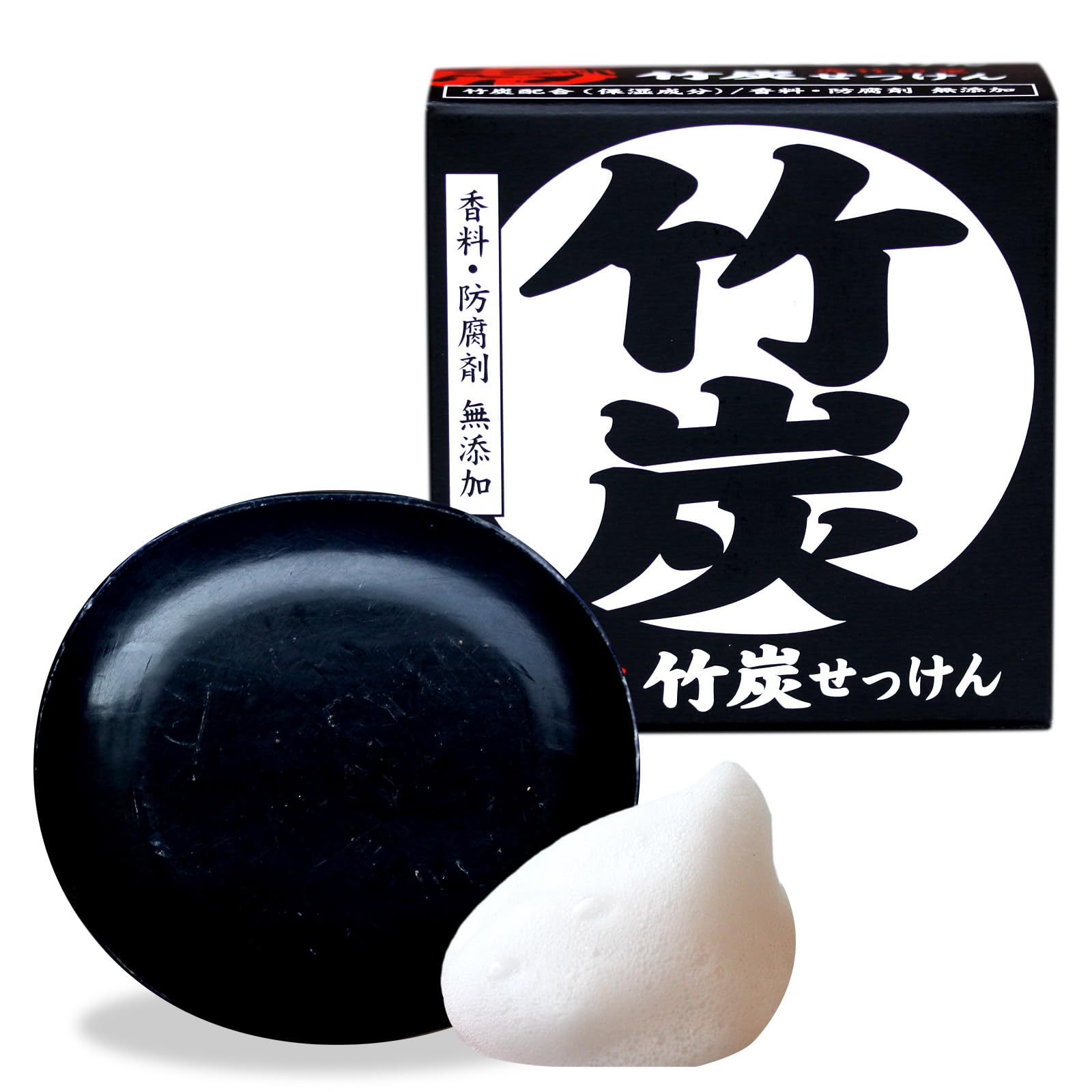

Tiger Bamboo Charcoal Soap Made in No No Artificial Facial Skin Facial Sensitive Dry Body (100g) - Japan, Additives, Colors, Cleanser, Care, Soap,