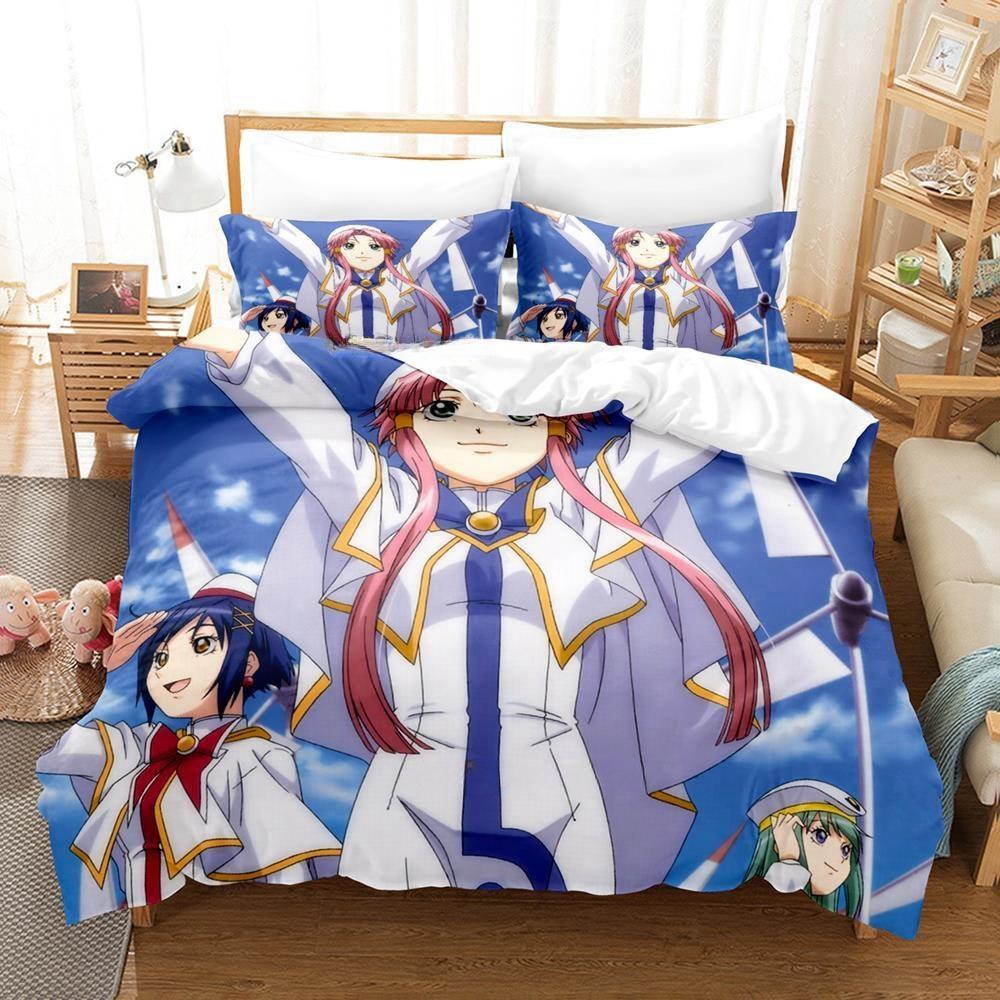 Anime Aria the Animation Bedding Set Duvet Cover Comforter Bed Set Quilt Cover Pillowcase King Queen Twin Size Boys Girls Adult