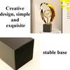 Kunstskulpturen Light Luxury Metallskulpturen Ästhetisch Ästhetisch Kreative Tischuhren Design Haushaltsdekoration Ornament
