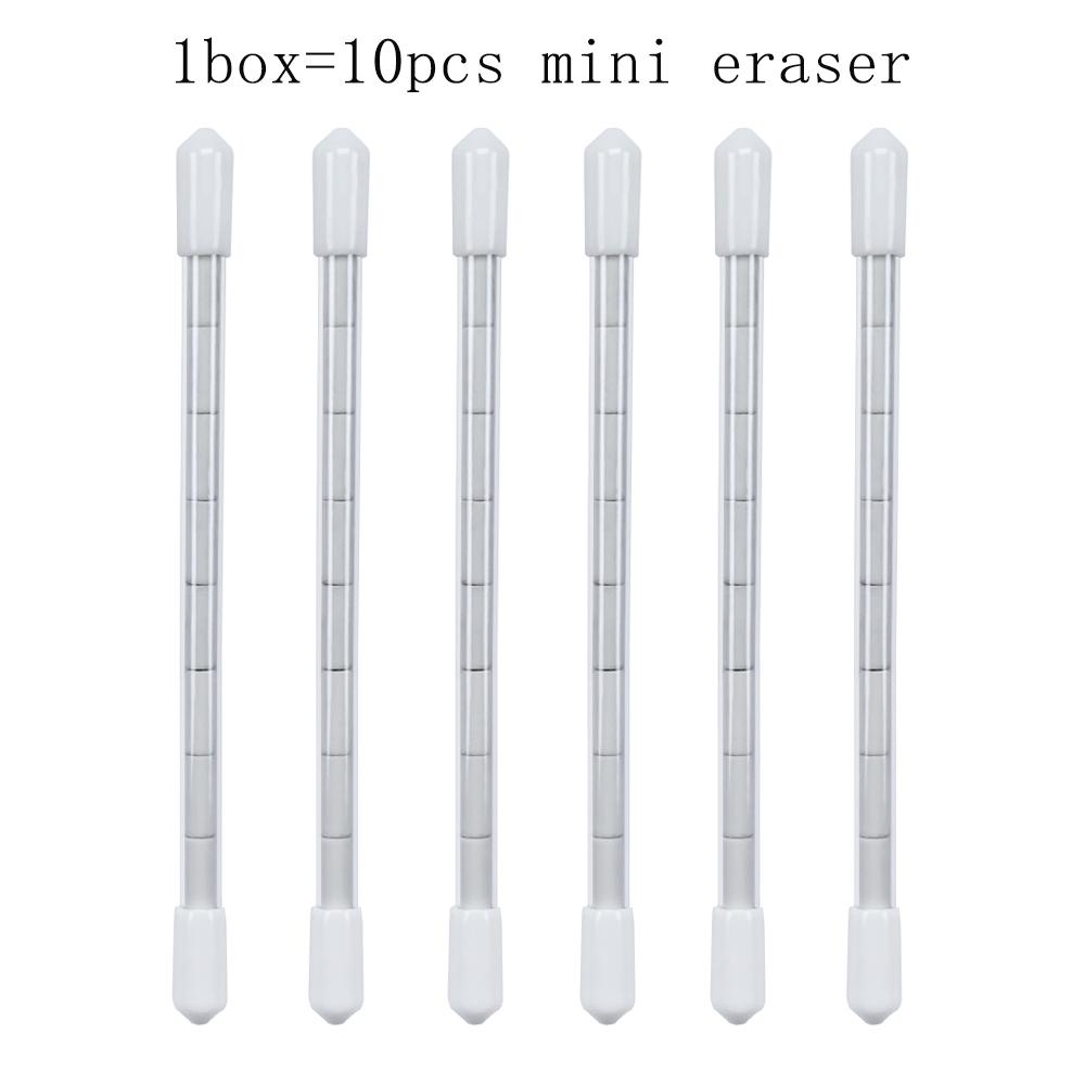 30/60Pcs Mini Eraser Mechanical Pencil Portable Replacement Tail Erasers Painting Erase Supplies School Students Stationery