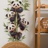Cartoon Watercolor Bamboo Panda Bedroom Living Room Entrance Decoration Beautification Wall Sticker Self-adhesive