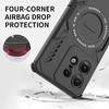 KEYSION Hollow Heat Dissipation Case for Motorola Edge 50 Pro 5G Silicone+PC Magnetic Cooling Shockproof Phone Cover for Edge 50 Pro
