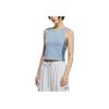 Adidas Originals Fake Denim Padded Tank Top Fashion Comfortable Soft Skin-Friendly Sports Vest Women Tops KE3891