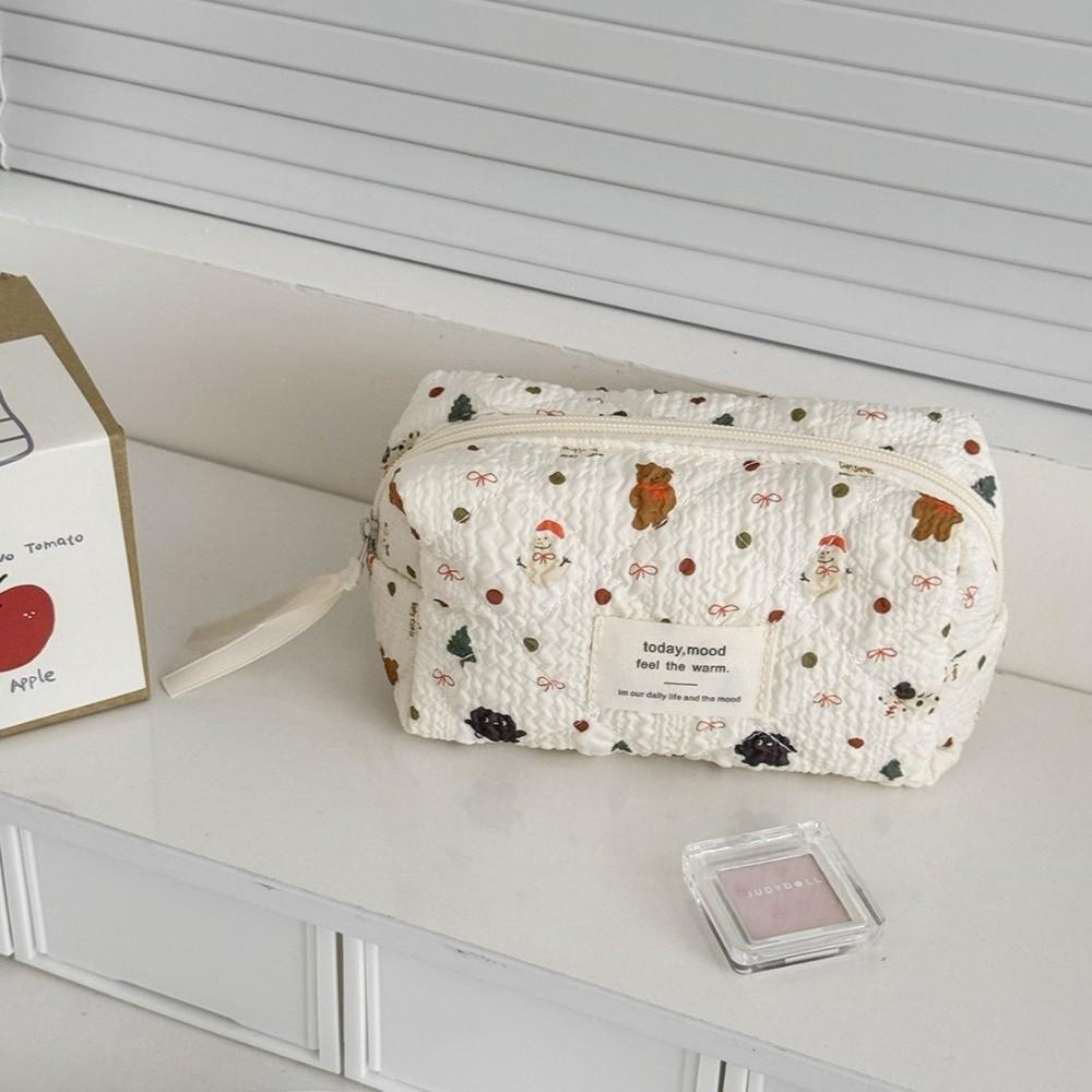 

Simple Cute Cartoon Printed Cosmetic Bags Large Capacity Multifunctional Makeup Bags Portable Storage Bag Travel