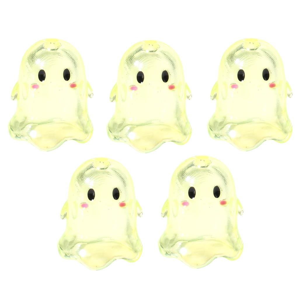 5PCS Multifuntional Clear Acrylic Specter Shape Beads Jewelry Beads Set Suitable for Home Decors Handbag Embellishments