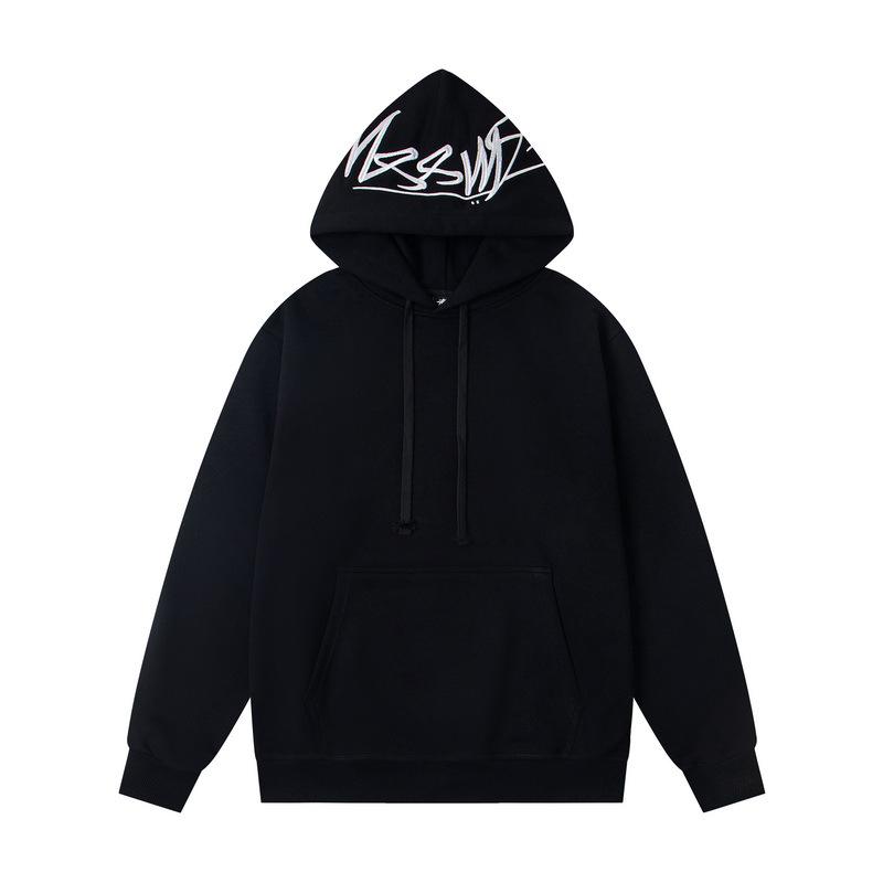 Trendy New Arrival: Unisex College Style Loose Hoodie with Embroidered Letter Logo