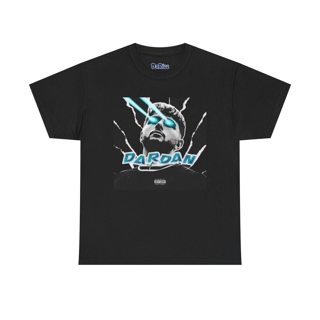 2025 Summer Dardan Rapper Music Tshirt Hiphop Art Heavyweight Tshirt Pure Cotton Street Fashion Trendy Casual Tshirt