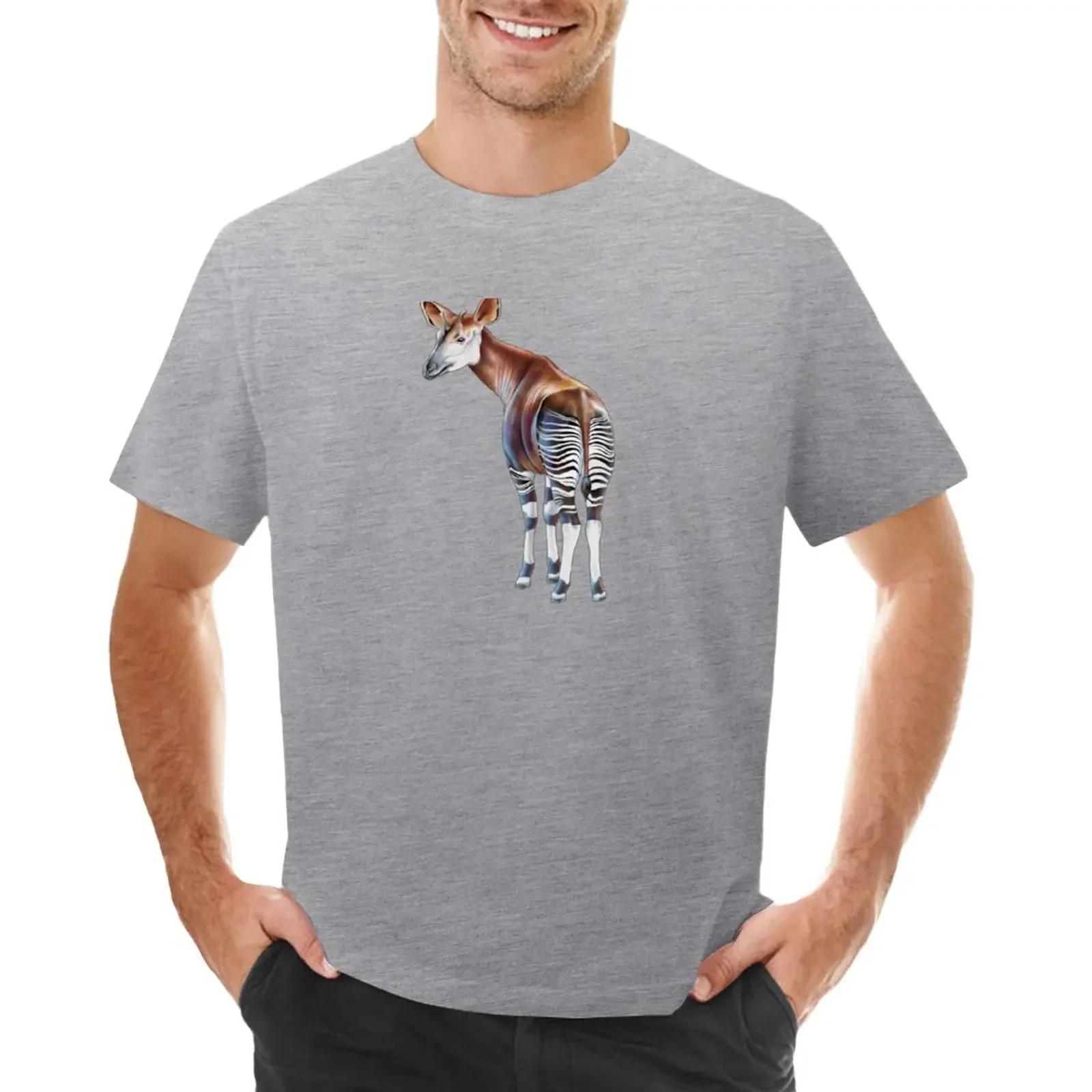 Okapi TShirt summer top korean fashion vintage men workout shirt S