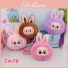 Vinyl Wallet Keychain Pendant Creative Plush Doll Hanging Decoration