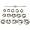 15 Dies Watch Back Cover Opener Kit Different Sizes Stainless Steel Watch Back Cover Removal Repair