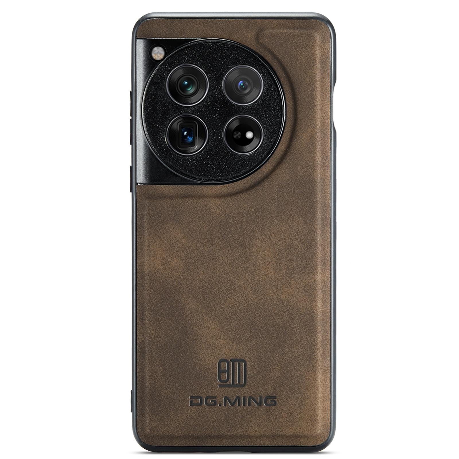 

DG.MING For OnePlus 12 5G Case Leather+PC+TPU Anti-Drop Phone Cover C