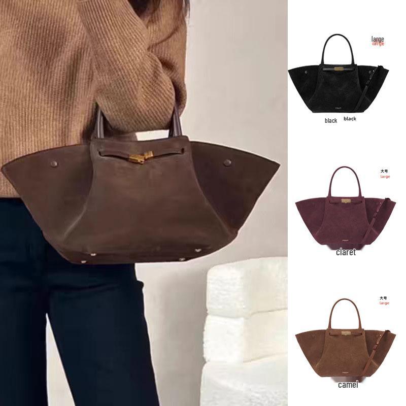 

DeMelier Suede Wing Bag - Large Capacity British Tote with New York Style