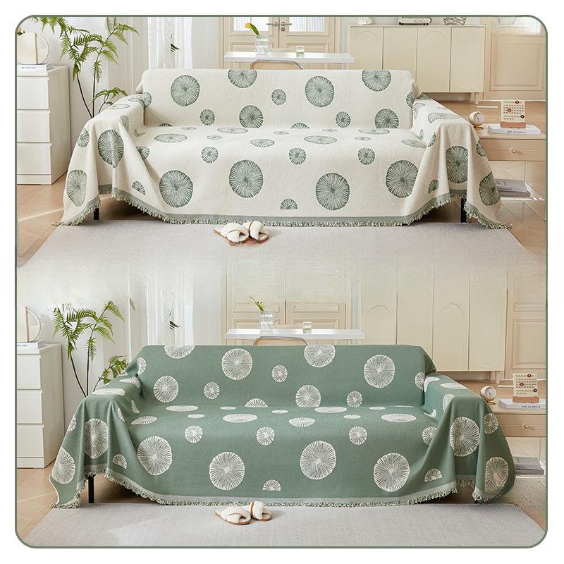 

Полотенце для дивана в скандинавском стиле, простой чехол для дивана с полным покрытием, одинарный двойной чехол для дивана, нескользящий чехол для дивана в стиле Ins, полотенце 180*130cm зелёный