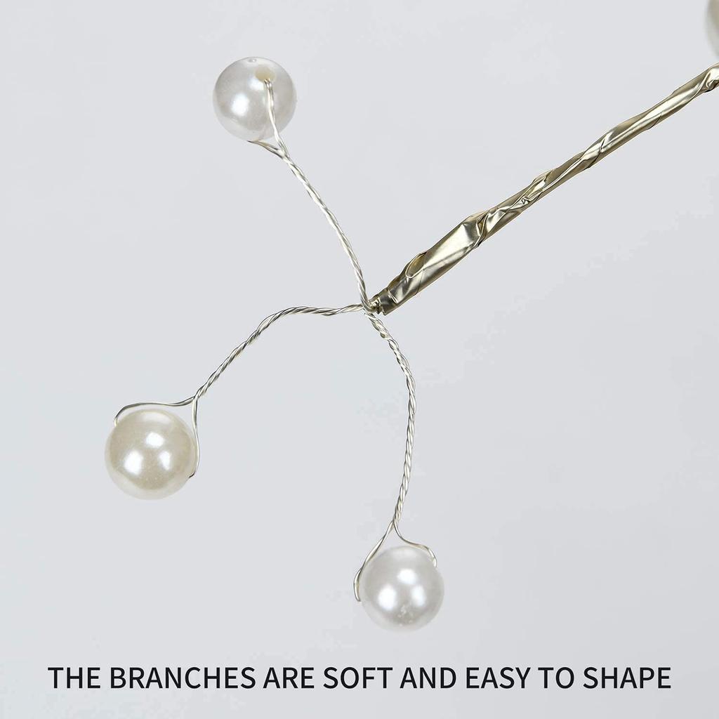 Plastic Bonsai Trees Lamp, Diy Artificial Tree Lamp With 36 Pearls Led,Touch Switch, Or Battery For Christmas Desktop Indoor Decoration