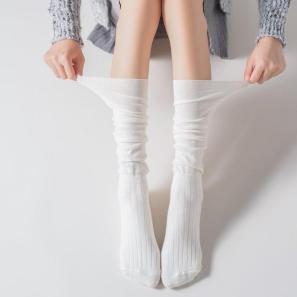 Comfortable Calf Socks Soft Boots Stacking Socks Casual Knee High Socks  Women Stockings