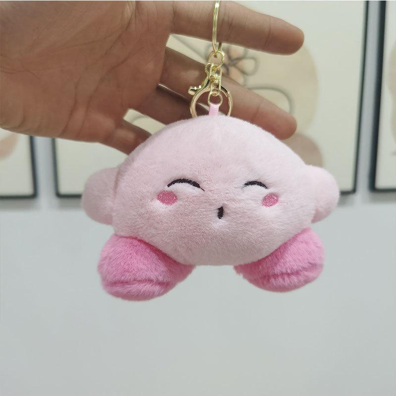 Kirby Plush Adorable Keychain Cute Cartoon Character Key Ring Ideal Presents For