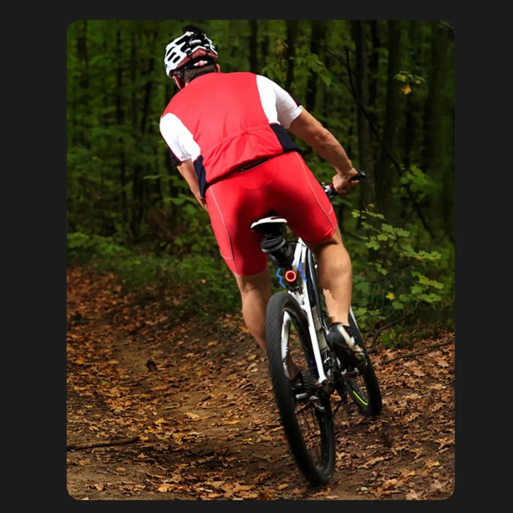 Bicycle Rear Light USB Charging High Visibility Multifunction Flashing With Brake Sensor Tail Light MTB Road Bike Lamps