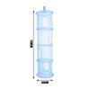 Foldable Hanging Mesh Storage Organizer Net Drying Basket Strong Hanging Space Saver for Bathroom Bedroom Wardrobe Household