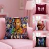 Hot New Chris Brown Rapper Pillow Case Safe Custom Photo Pillow, Anti-fade Brushed Fleece Cushion, Maternal & Infant Safe.