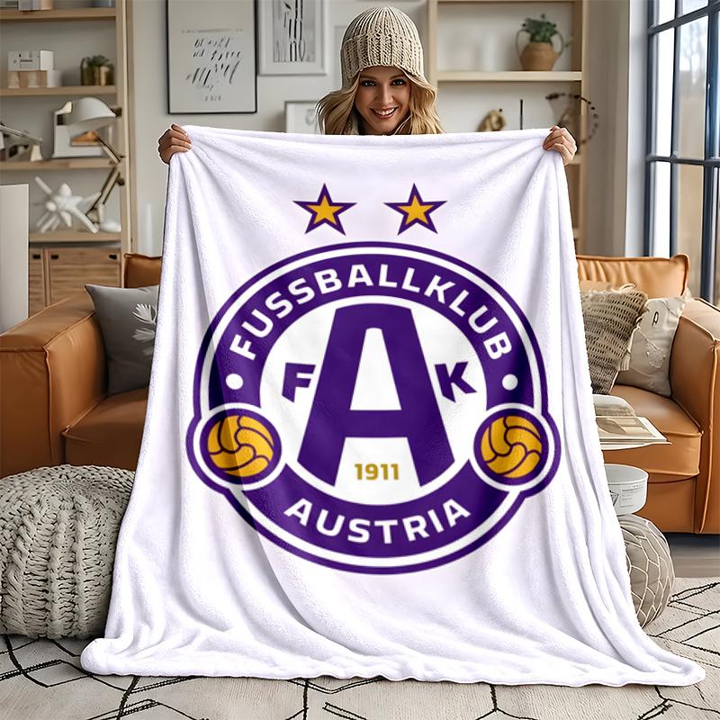 FK Austria Vienna Ultra Soft Flannel Throw Blanket Warm Cozy Blanket for Bed Couch or outdoor best gift