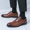 Luxury Designer New Men's Pointed Black Brwon Casual Oxford Shoes Formal Wedding Dress Homecoming Footwear Zapatos Hombre