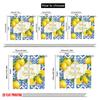 2pcs 2D flat printing Window Drapes Happy Birthday Lemons Polyester Without Electricity 0 for Classroom Office