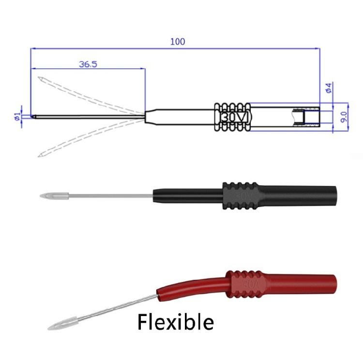 25Pcs Digital Electrical Multimeter Testing Test Leads Set with Wire Piercing Probes Set Professional Test Leads Set