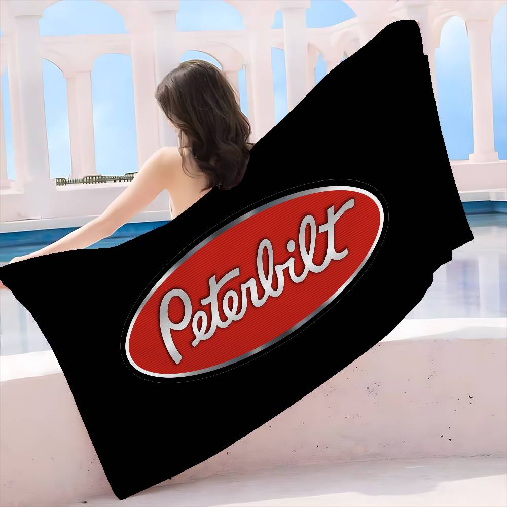 PeterbiltS Racing Car Banner Microfiber Beach Towel Absorbent Quick Dry Soft Yoga Swimming Resort Mountain Climbing Towel