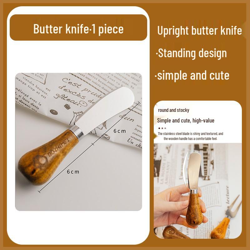 

Набор многофункциональной посуды из нержавеющей стали: Нож для масла, Нож для сыра, Лопатка для джема, Десертная ложка, Вилка