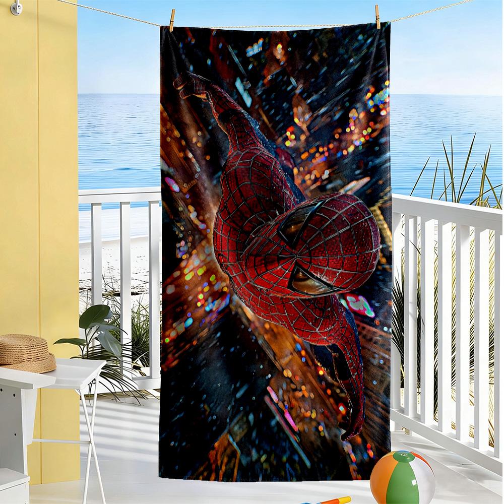 Spider-man cozy beach towel Foldable swimming & surfing Vibrant Pattern Birthday/Christmas Gift
