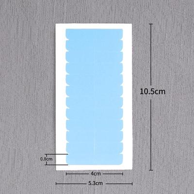 Blue Ultra-Thin Waterproof PU Hair Extension Tape - Strong Adhesive and Sweatproof