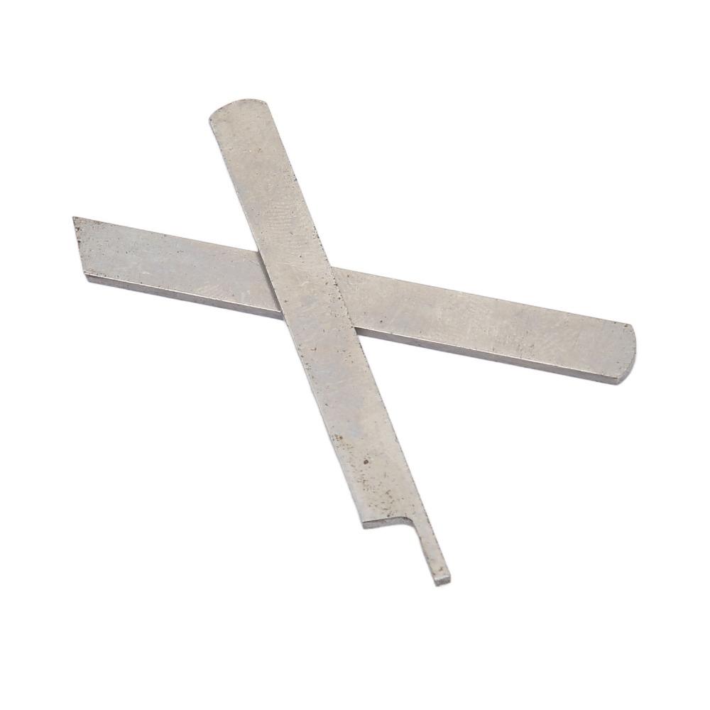 2pcs 5mm Upper Lower Knives High Strength Carbon Steel Durable Overlock Machine Knives Precision Cut Efficient Performance