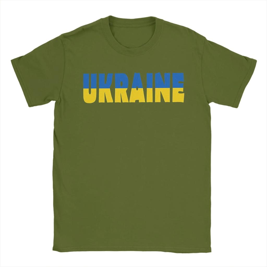 Ukraine Unisex T Shirts Casual Tee Shirt Short Sleeve Round Neck Tshirt Cotton Graphic Clothes