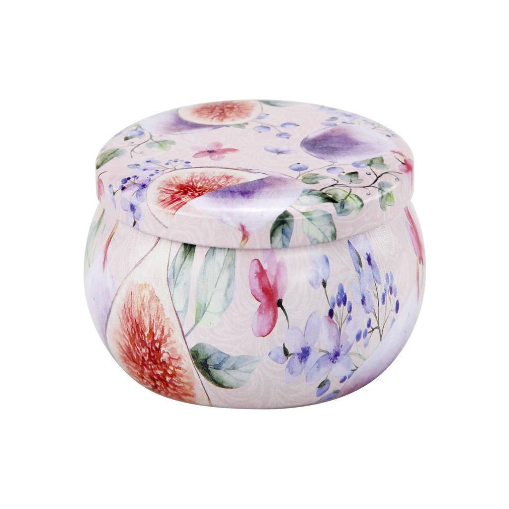 Ethnic Style 4.4oz Tinplate Belly Can: Pear Paste Candy & Tea Scented Candle