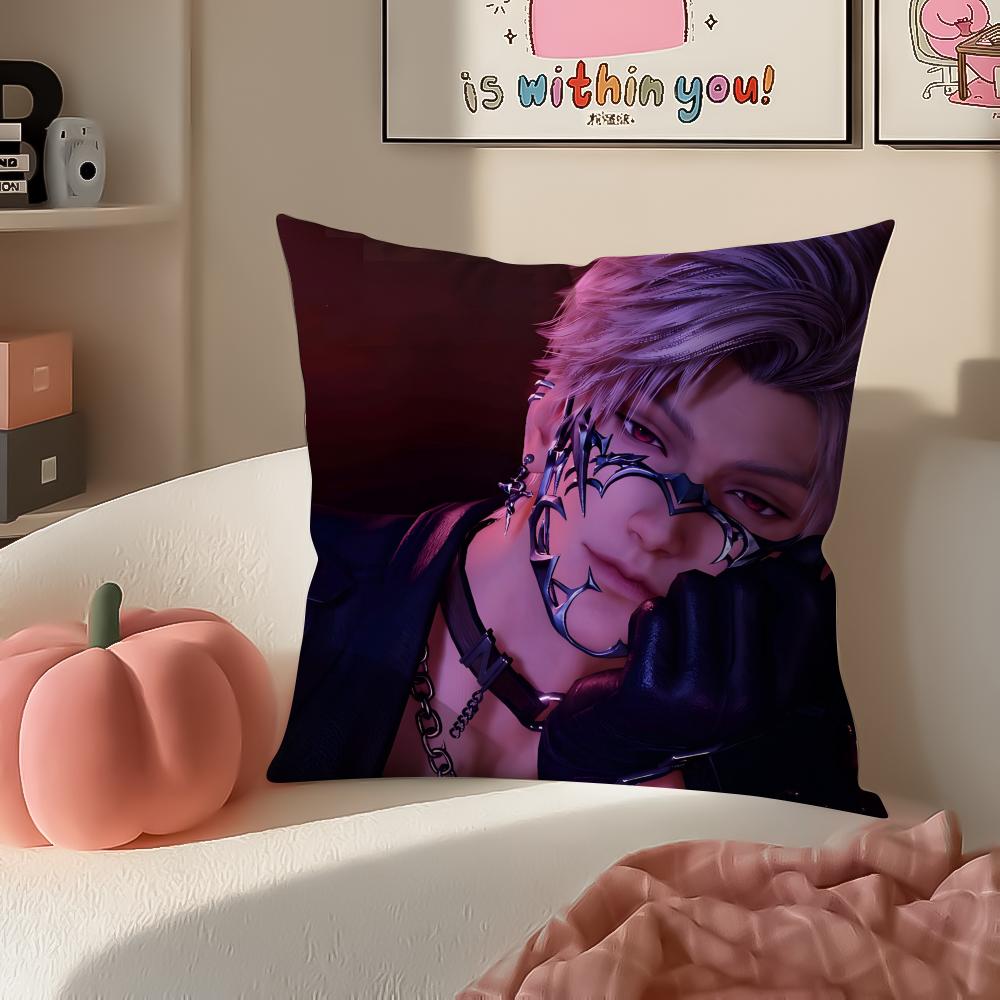

Game Love And Deepspace Sylus Cushion Cover Pillowcase Short Plush Invisible zipper Room Sofa Cushion Cover 30X30cm