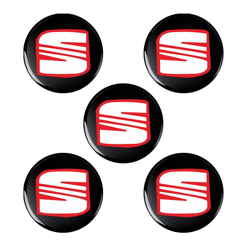 2/5/10Pcs 14mm Car Remote Key Fob Emblem Badge Radio Button Sticker For SEAT Leon FR Altea Ibiza Toledo Cordoba Alhambra Arona Ateca Exeo