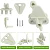 4Pcs Pontoon Boat Gate Latch Plastic Marine Safety Door Gate Latch Replacement Kit Durable Fit Left and Right Hinge Gate Latch