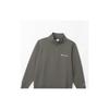 Long-sleeved Cotton USA Sweatshirt with Script Logo, Half-zip Design, C8-Y014Z-081-L