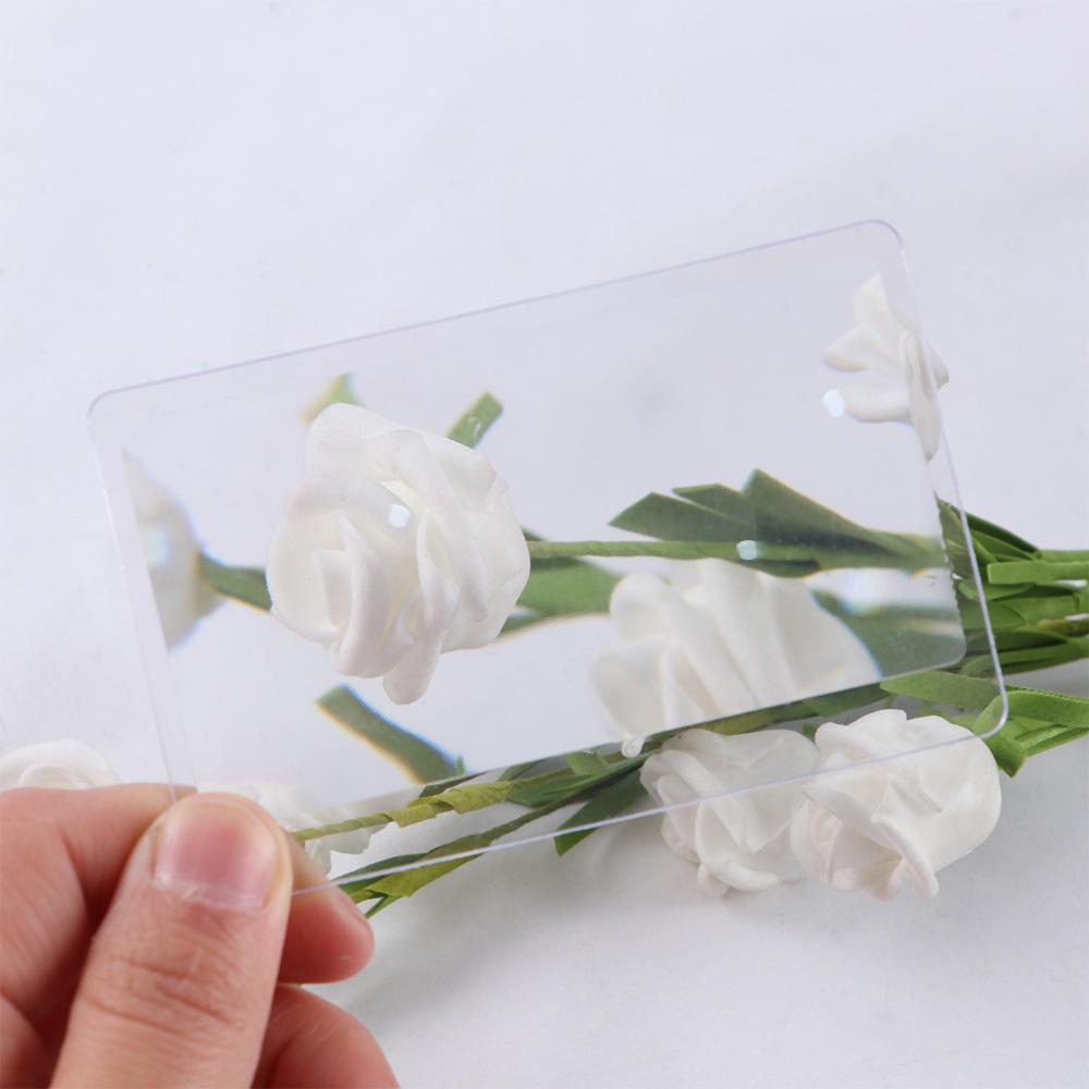 3X Made Of Plastics Credit Card Shape Magnifying Glass Magnifiers Loupe Fresnel Lens