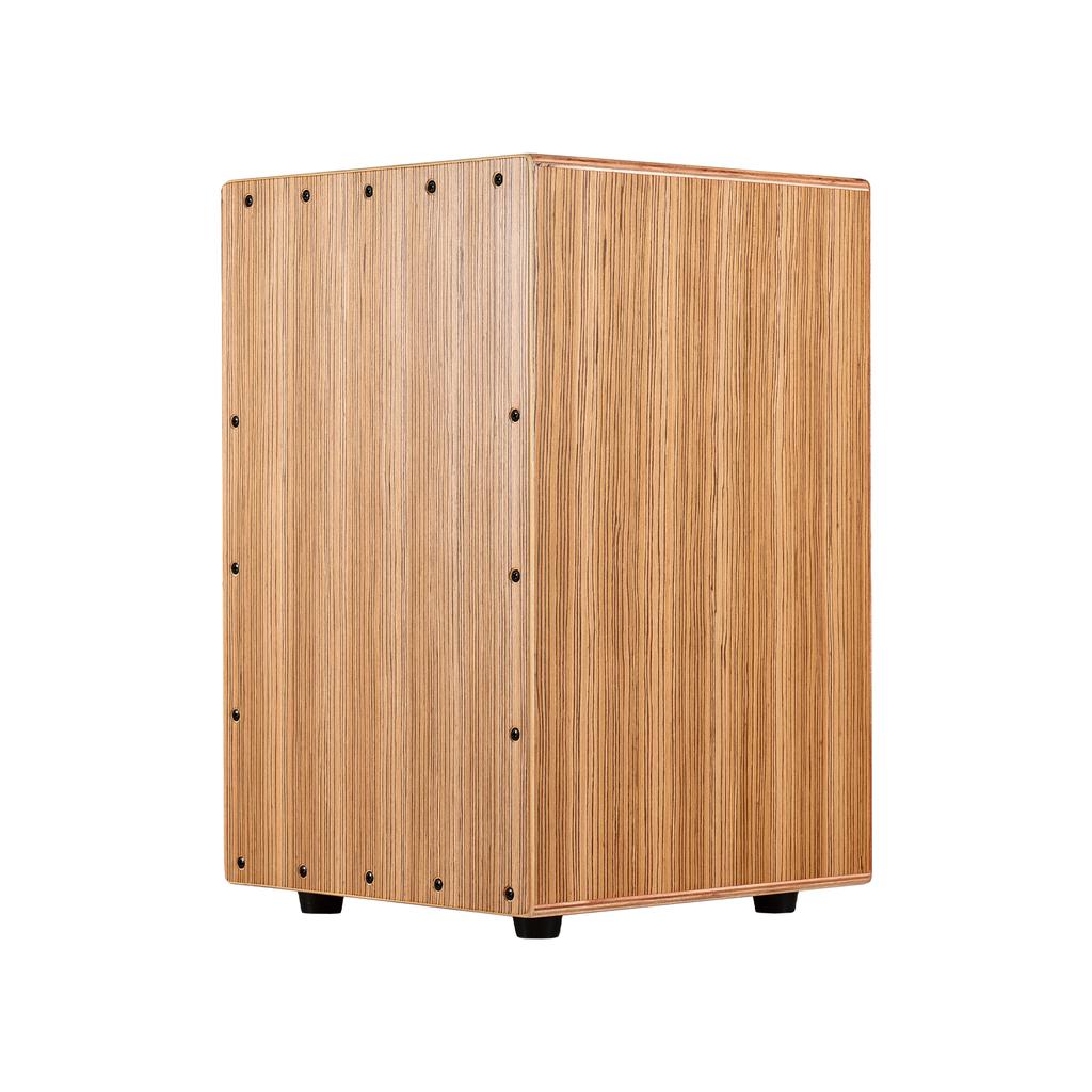 Cajon Drum Box Wooden Drum Hand Drum Smooth Glossy Surface Percussion Instrument Zebra Wood for